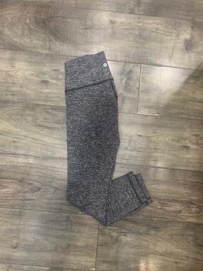 lululemon wunder under grey comfy casual legging yoga